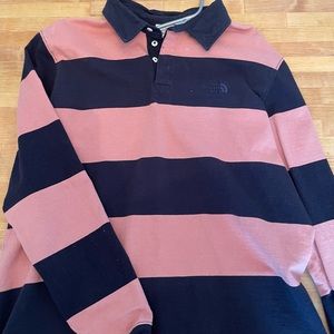 The north face rugby polo size large
